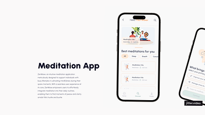 Meditation App Design Case study case study meditation mobile app mobile design ui