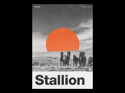 Kickin - Motion Poster #283 album art animation branding design experimental kickin poster kinetic type landing page monochrome motion poster typography ui website animation yash tambe