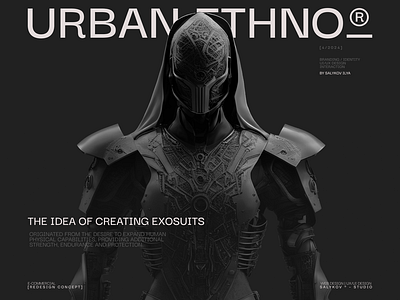 Urban Ethno® - Exosuit Production design figma graphic design ui ux web design