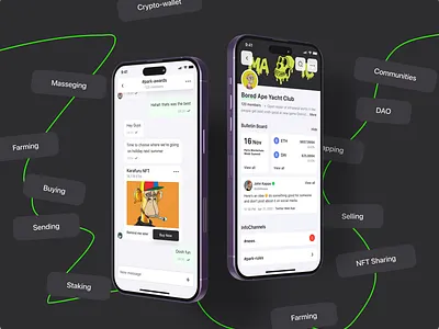 District - Mobile App for Crypto & NFT communities app app design crypto crypto mobile app design graphic design mobie app mobile mobile app design nft phenomenon product product design ui ui design uiux uiux design ux uxui web3