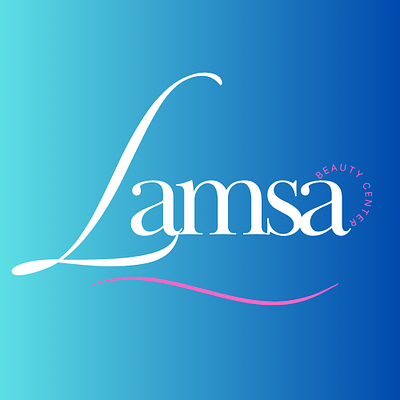 Logo for "Lamsa" beauty center beautycenter design graphic design lamsa logo