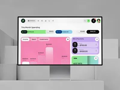 Finewise - Finance light mode dashboard ai technology bitcoin budgeting currency dashboard design expense figma finance financial planning finewise fintech innovation investment light mode motion design portfolio saas savings startup ui design