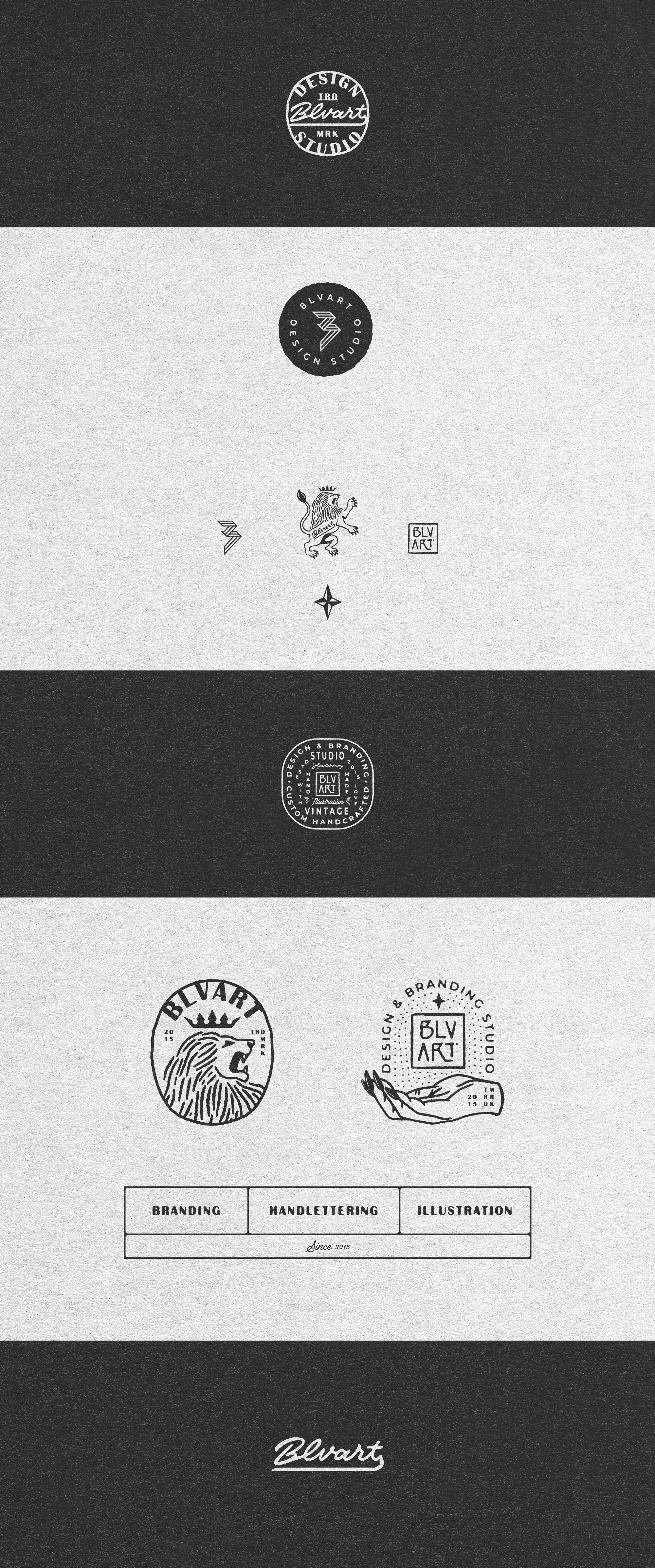BLVART BRANDING branding design illustration lettering logo retro rusitc typography vector vi vintage worn texture