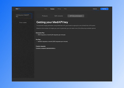 MedAPI Website api branding design development engineering health landing page medical motion graphics product design start up ui ux web design