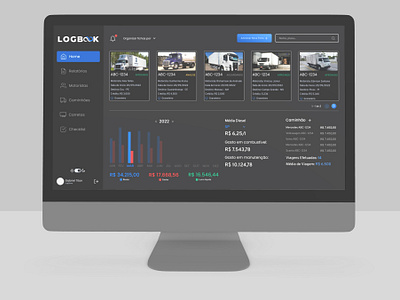 LogBook dashboard design figma platform ui ux