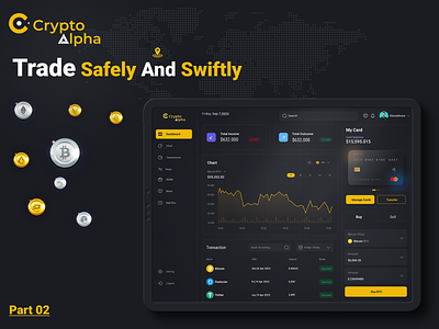 Exchange Cryptocurrency part 2 3d crypto cryptocurrency dashboard exchange swap trade ui uidesigner ux