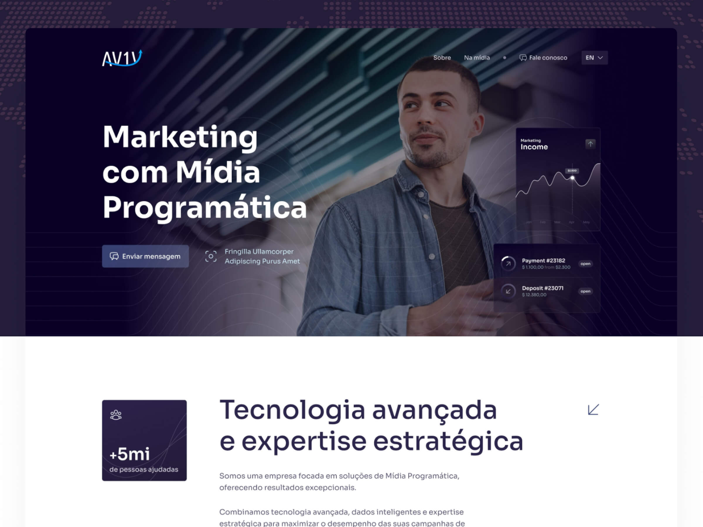 Example of Landing Page Design