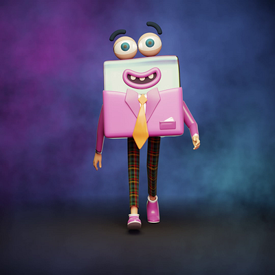 Friendship Cube 3d animation blender character character designn cinema 4d cube cycles gif glass motion design motion graphics octane redshift render rigging walk cycle