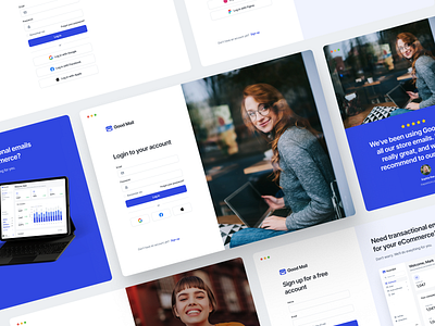 Good Mail - Login screens concept dashboard download figma login login form login screen on board onboard purchase sign up template ui design ui8 ux ux design
