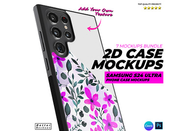 Samsung 2D Case Mockup, 2d Phone Case Mockup bettermockups canva mockup bundle mockup bundl s24 case mockup