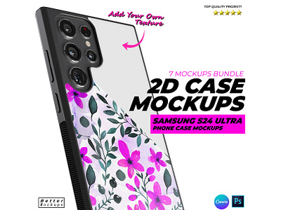 Samsung 2D Case Mockup, 2d Phone Case Mockup bettermockups canva mockup bundle mockup bundl s24 case mockup