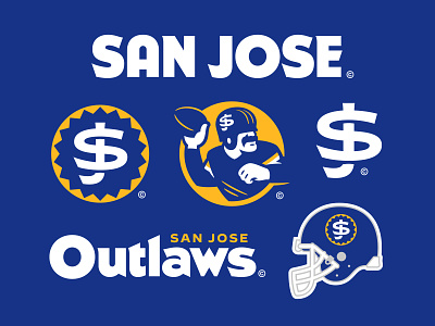 07/32 – San Jose Outlaws branding california design flash sheet football graphic design illustration logo outlaws san jose sports sports branding typography