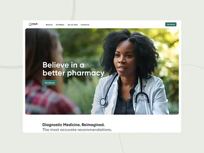 Healthcare Web Site animation branding clean design healt interface pure ui web