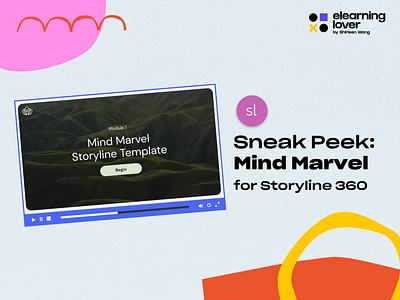 Mind Marvel Storyline 360 Template for Enterprise L&D accessibiliy branding education elearning ld learning learningdesign template training ux visualdesign