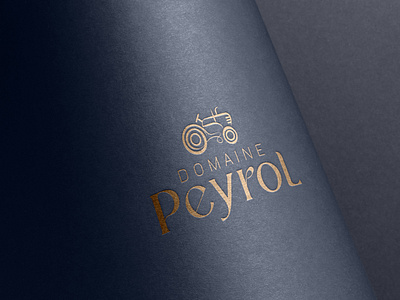 Domaine Peyrol | Création logo branding design graphique identité visuelle illustration logo typographie