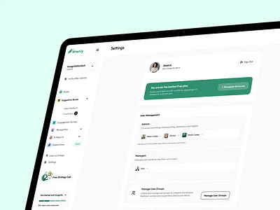 Mange Rewards Page app design rewards saas slack ui webapp