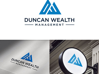 Logo Design for Duncan Wealth Management branding design graphic design initial lettermark logo logotype wordmark