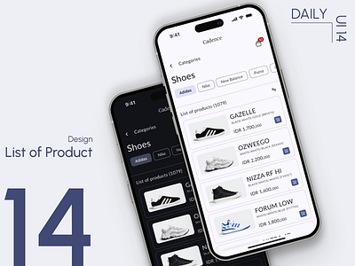 Day 14: List of Product daily ui challenge e commerce design information architecture product category screen design ui design user experience user interface visual design