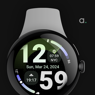 Nomad: Digital Watch Face amoled watch faces amoledwatchfaces android wear app branding design digital nomad watchface wear os