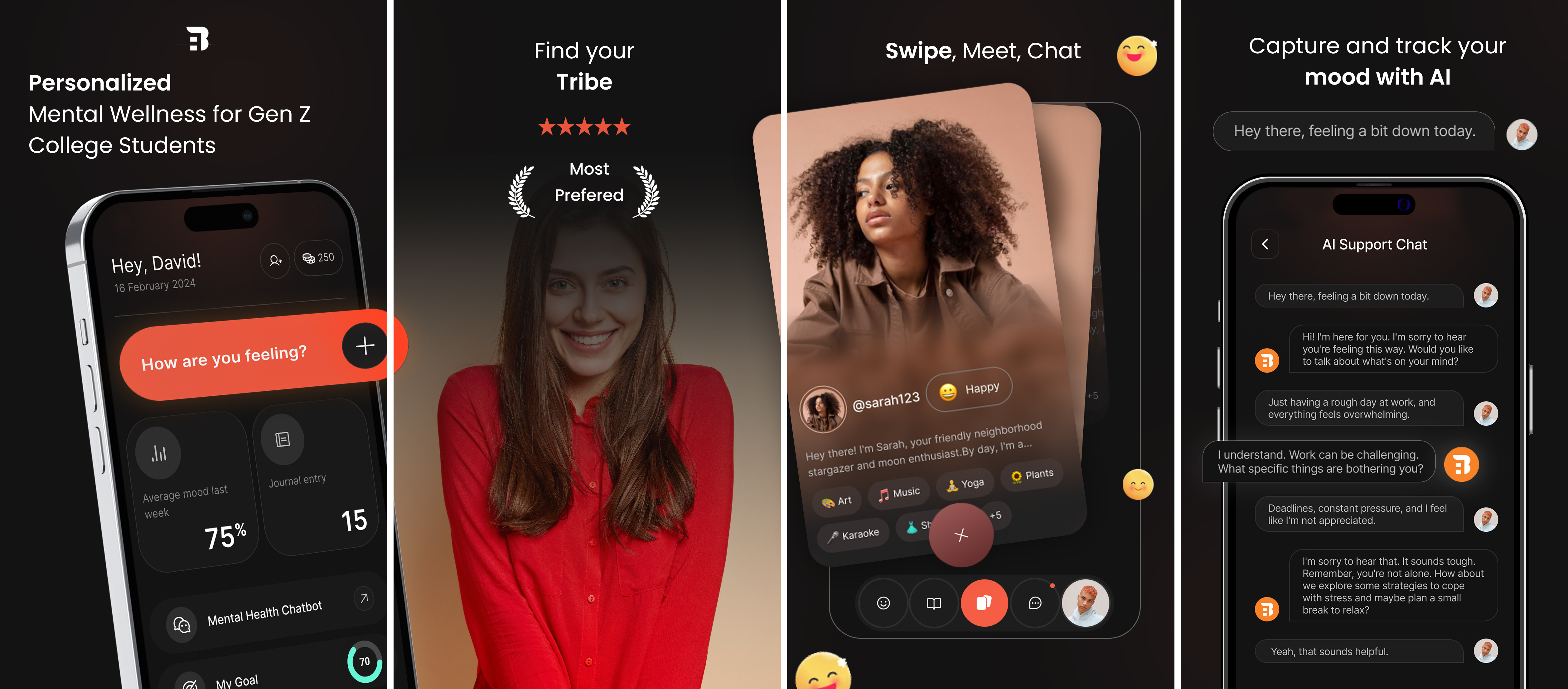 Mood App Screenshots Design 5.5inch screenshots app screenshots app store preview ios screenshots mobile app screenshots play store preview screenshots screenshots design