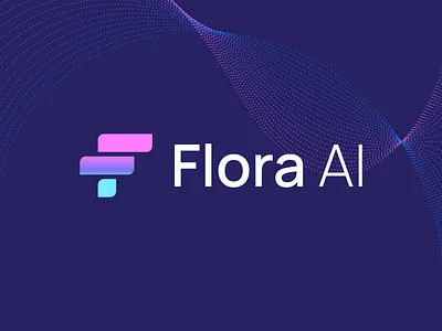 Flora AI - Tech Logo Design abstract brand identity data data logo flora flora logo futuristic futuristic logo letter letter f letter f logo letter logo letters logo logo design modern tech tech logo