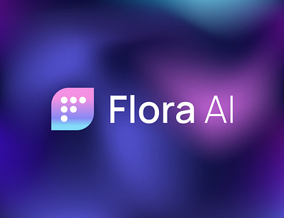 Flora AI - Artificial Intelligence Tech Logo abstract ai ai logo artificial intelligence brand identity flora flora logo futuristic futuristic logo leaf leaf logo letter letter f letter f logo letters logo logo design modern tech tech logo