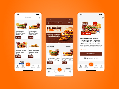 Burger King - Mobile App Ui app redesign app ui burger king delivery app fast food app mcdonalds popeyes starbucks ui user experience user interface ux