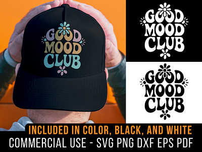 Good Mood Club cricut design dxf good good mood groove groovy happy png shirt design silhouette style svg t shirt typography