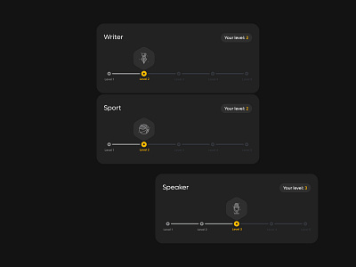 Level Sliders achievements app bonus clean corporate design flat interface levels slider ui ux web webdesign widget