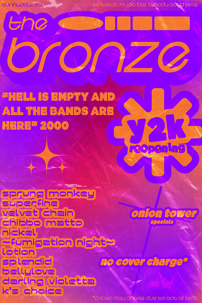 The Bronze - Buffy poster design graphic design poster design