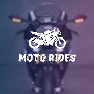 moto rides graphic design logo