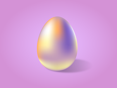 🥚 easter egg gradient gradient mesh illustration