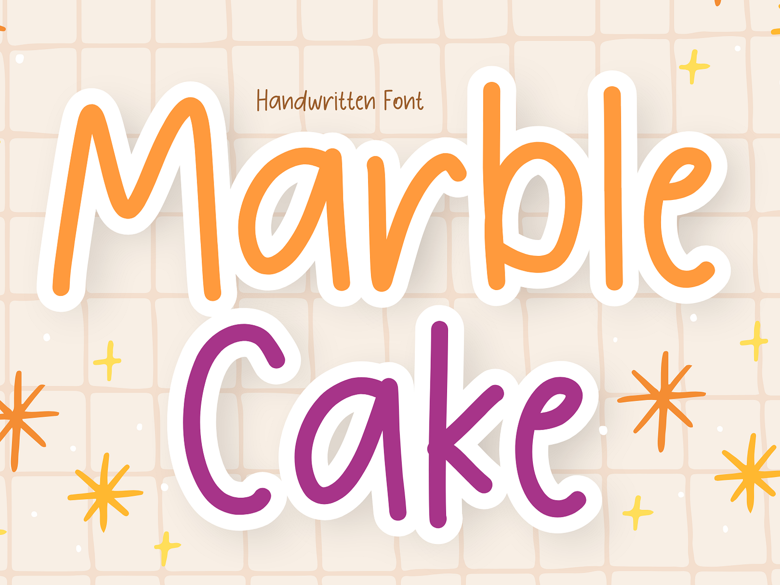 Marble Cake is a handwritten font by Brown Cupple on Dribbble