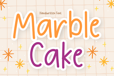 Marble Cake is a handwritten font education