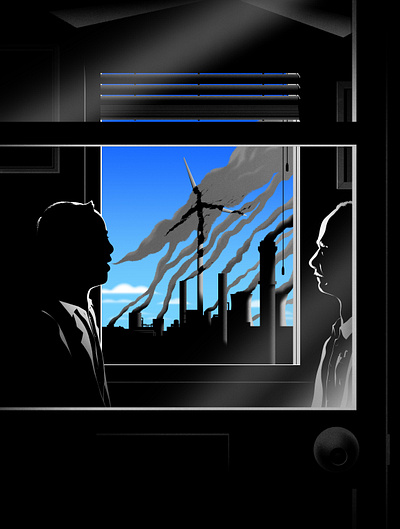 The Inside Conspiracy To Take Down Wind And Solar Power art design editorial illustration illustration metaphor narrative poster