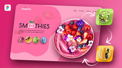 Smoothies UI Design Masterpiece in 2024 brand design brand designer brand identity branding design designia digital marketing graphic design graphic designer interaction design interaction designer marketing product design ui ui designer ui designs ui ux visual design web design web designer