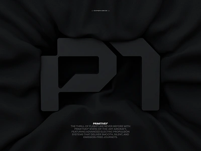 Primitive1® // 3D Cloth.001 3d black branding cloth dark design illustration layout minimal typography visual