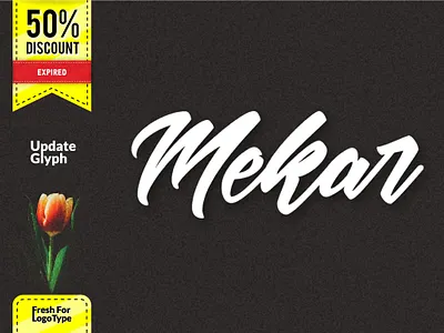 Mekar - Logotype Font brush script font calligraphy calligraphy font display flaurish font brush font script handmade invitation lettering mekar logotype font modern calligraphy opentype script swashes typeface typefaces vintage wedding