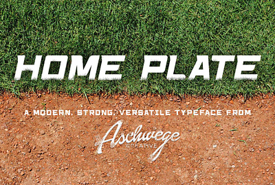 Home Plate Font aschwege aschwege fontself athletic baseball display font fontself home plate font sports