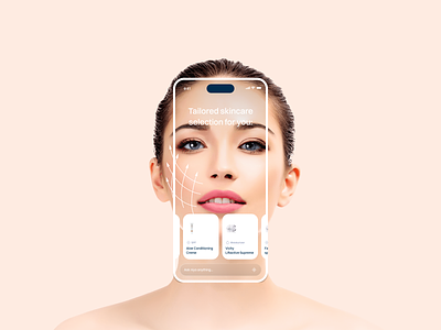 AR Skincare App Design @ Flagship app design ar ar app augmented reality beauty app figma mobile mobile app skincare ui uiux ux