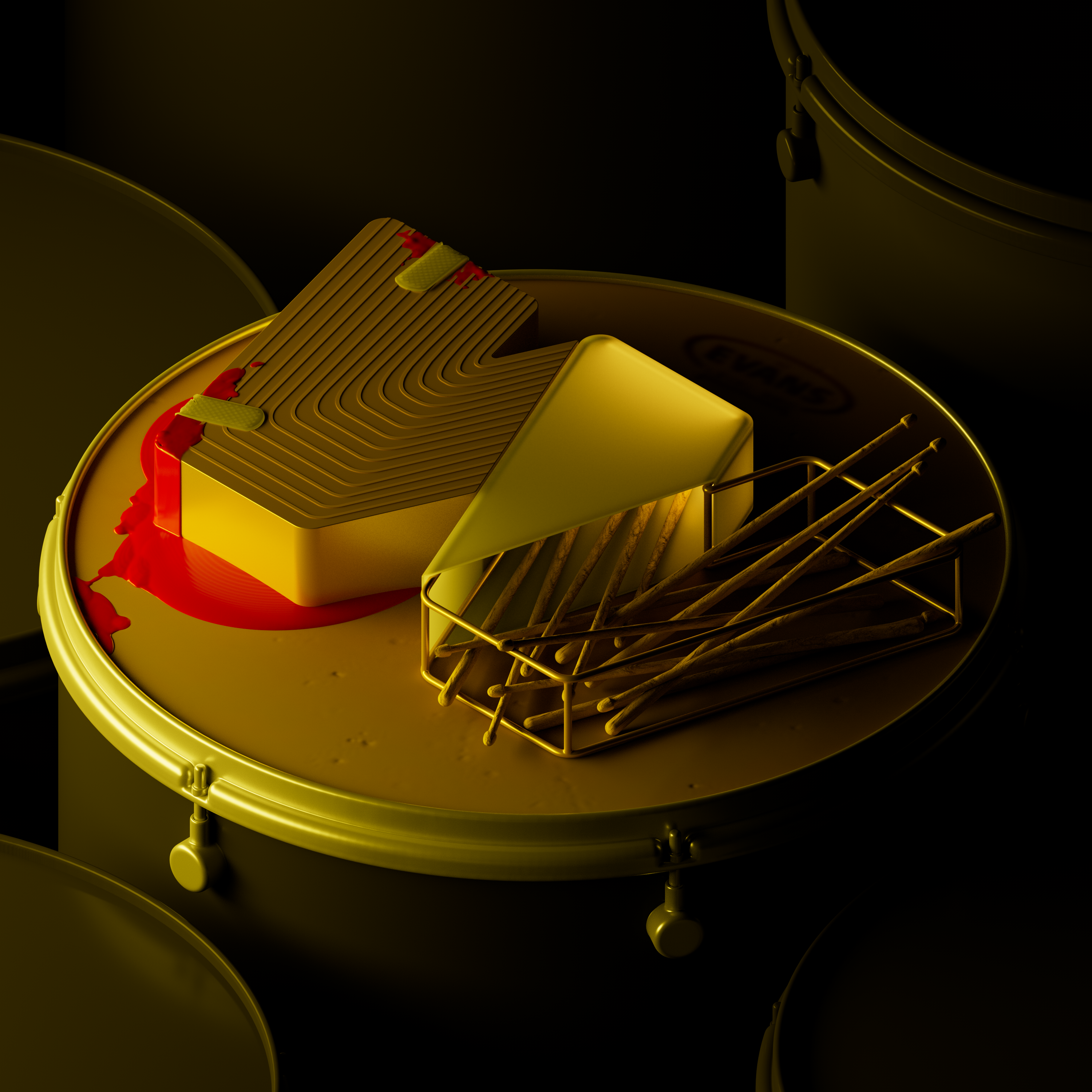 3D Alphabet | Anna Blinkova 3d alphabet cg cinema cinema4d drums film illustration movies music rozov type visualisation whiplash wnbl