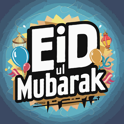 Eid_Mubarak graphic design illustration typography