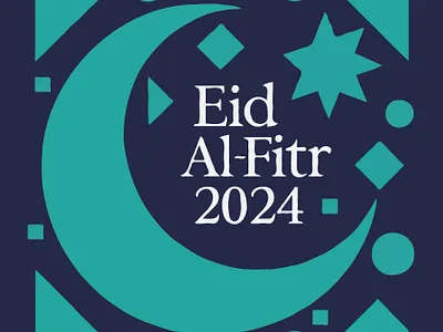 Eid-ul-Fitr 2024 graphic design illustration typography