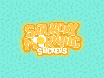 Saturday Morning Stickers animation apparel design art direction cartoon character design design etsy game design graphic design illustration logo design stickers typography