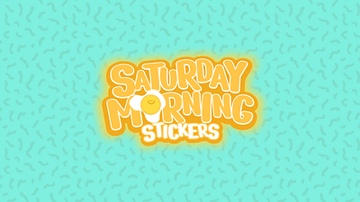 Saturday Morning Stickers animation apparel design art direction cartoon character design design etsy game design graphic design illustration logo design stickers typography