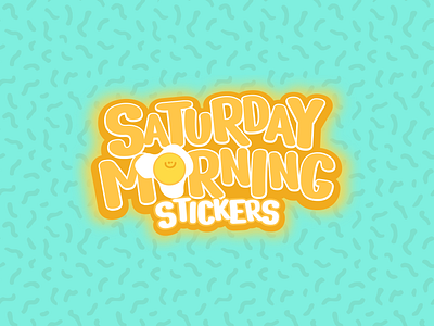 Saturday Morning Stickers animation apparel design art direction cartoon character design design etsy game design graphic design illustration logo design stickers typography