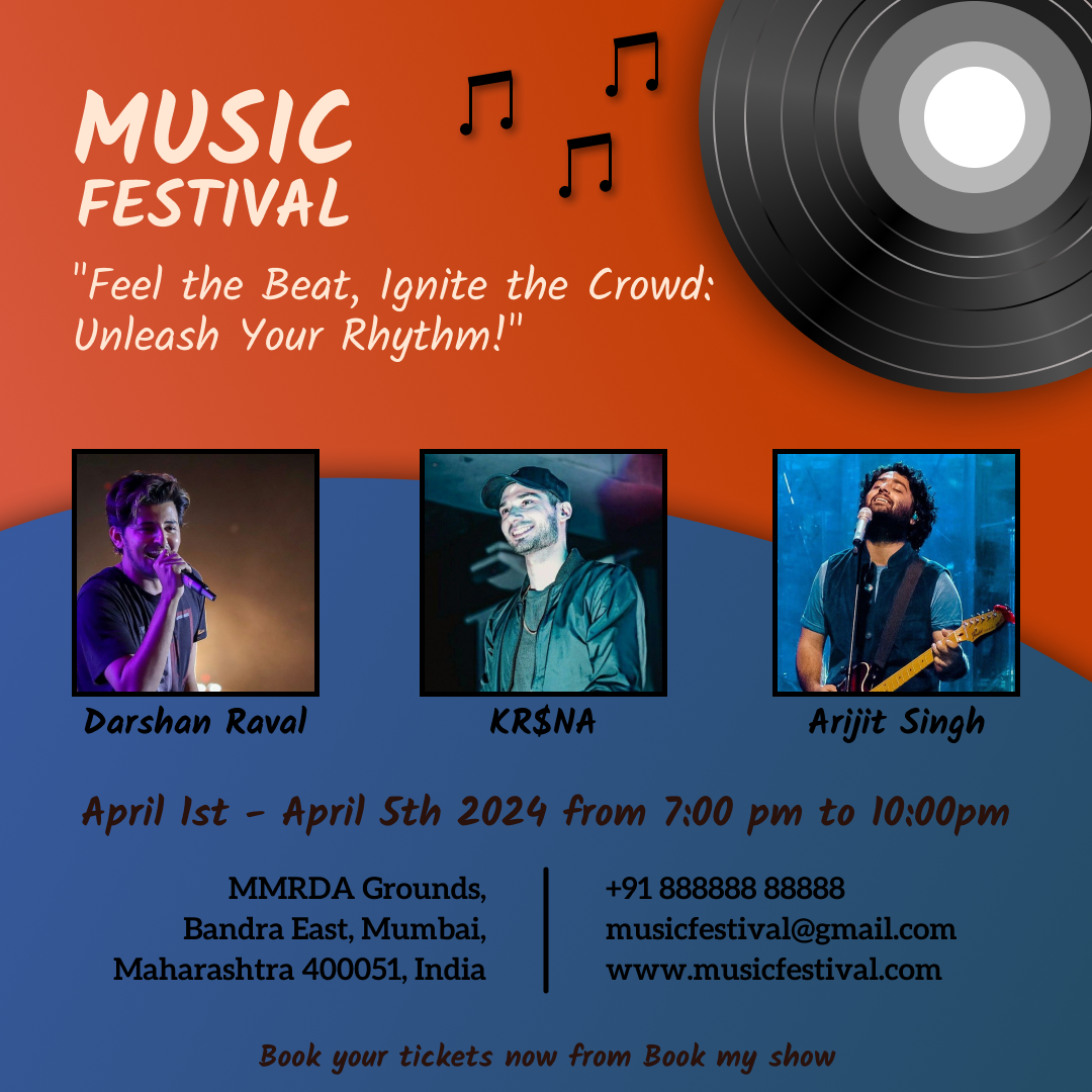 Poster Design for a Music Festival Event figma graphic design illustration poster design