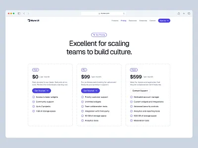 Pricing Page 💵 buttons cards design framer landing landing page minimal pricing pricing page saas ui web design