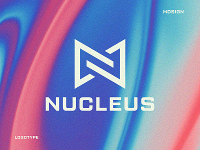 Nucleus - Logotype by MDsign branding clean concept design digital graphic design identity logo logotype mark marketing modern negative trend trendy typography vector visual
