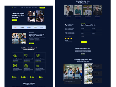 Agency Website Design agency agency website design business website design designe lan landing page ui ux web design website design
